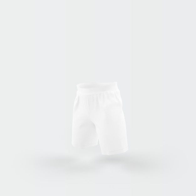 PSD gratuit pantalon blanc flottant sur blanc