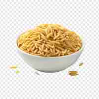 PSD gratuit pasta d'orzo isolée sur un fond transparent