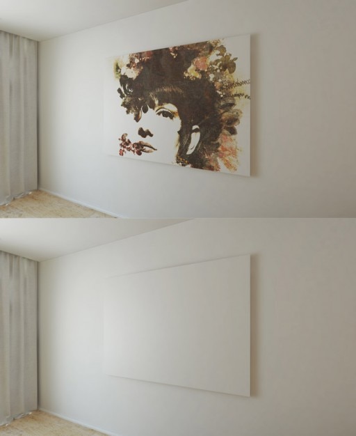 PSD gratuit la peinture sur le mur maquette