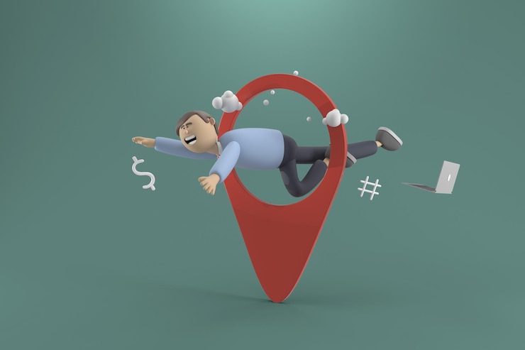 PSD gratuit personnage 3d jeune homme avec concept d'entreprise