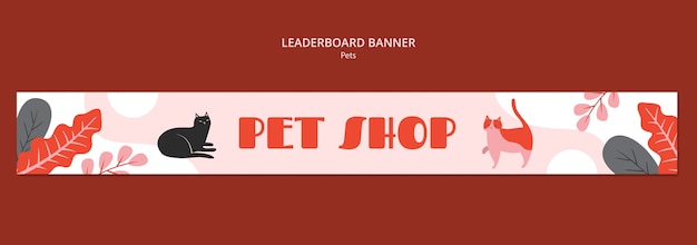 PSD gratuit pets template design