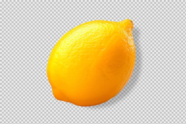 PSD gratuit photo d'un citron isolé sur un fond transparent