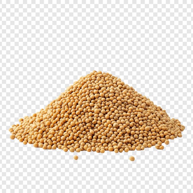Une pile de graines de moutarde, un aliment de base