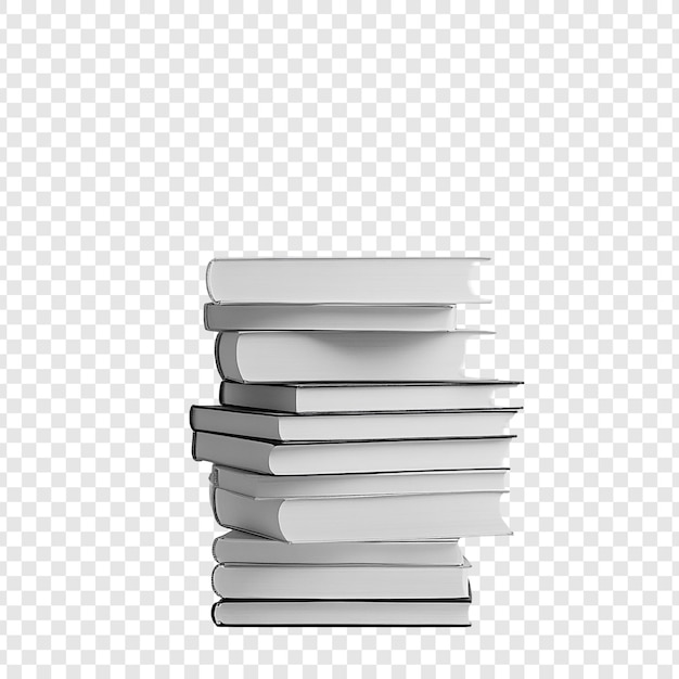 Une pile de livres blancs prêts à la connaissance
