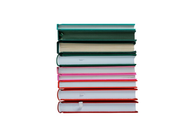 Pile de livres isolés