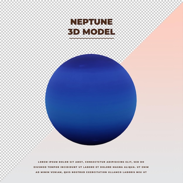 Planète Neptune PSD Premium