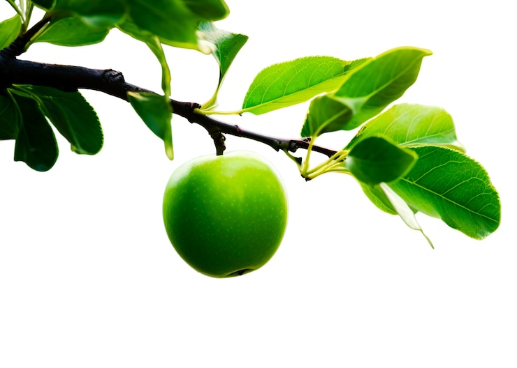 PSD gratuit des pommes isolées de près