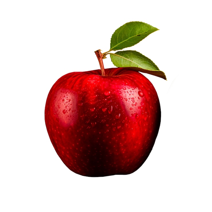 PSD gratuit des pommes isolées de près