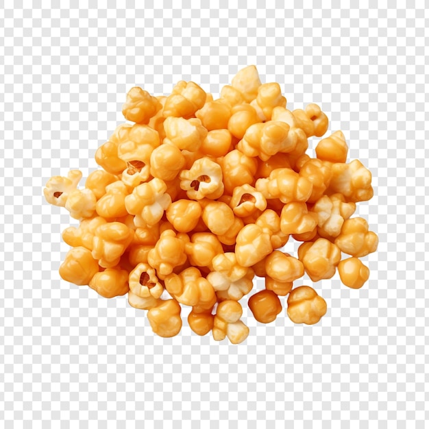 PSD gratuit pop-corn au caramel isolé sur fond transparent