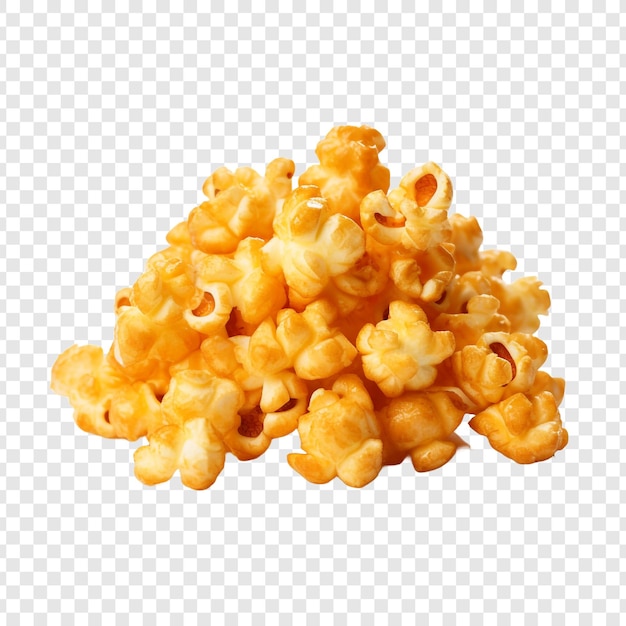 PSD gratuit pop-corn au caramel isolé sur fond transparent