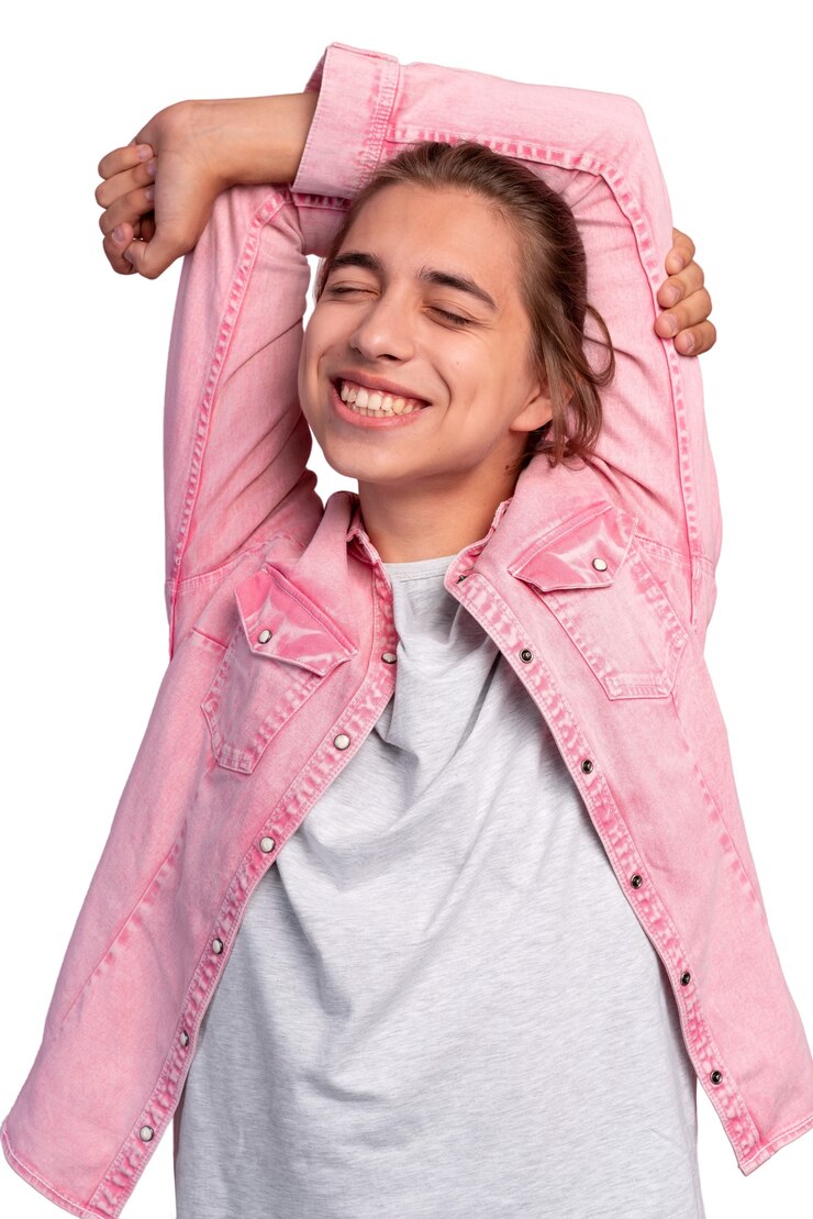 PSD gratuit portrait d'un adolescent isolé