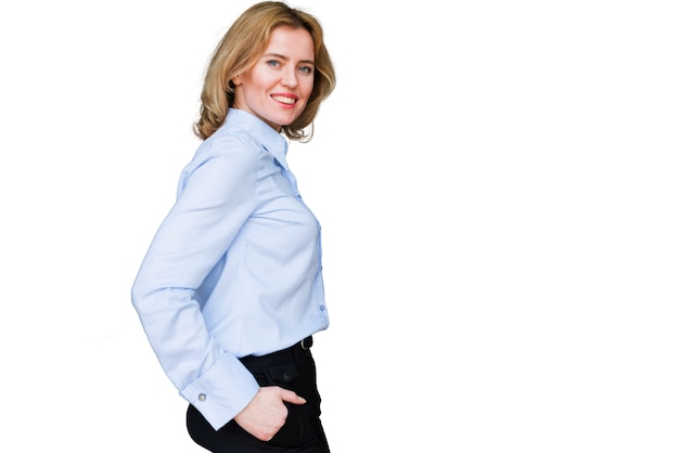 Portrait, femme affaires