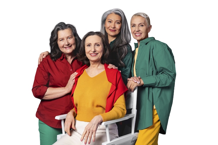 PSD gratuit portrait d'une femme âgée