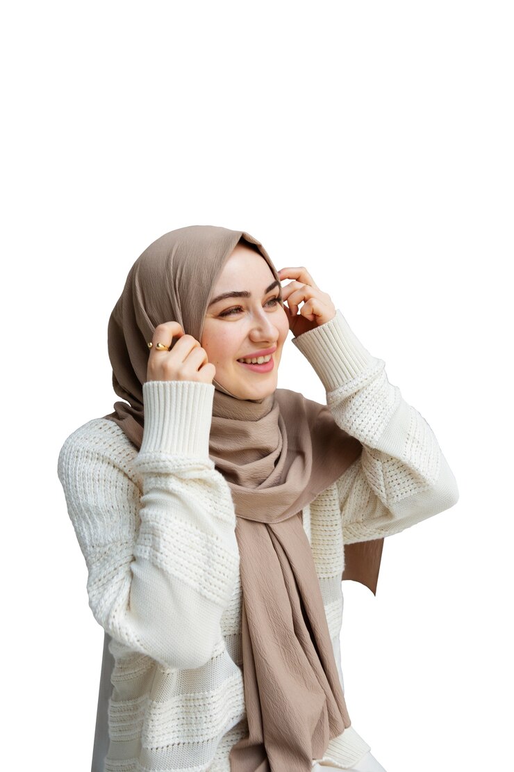 PSD gratuit portrait de femme portant le hijab