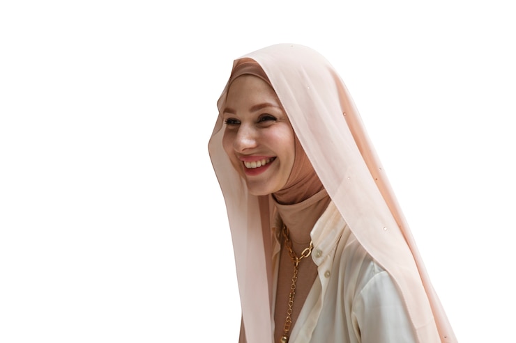 PSD gratuit portrait de femme portant le hijab