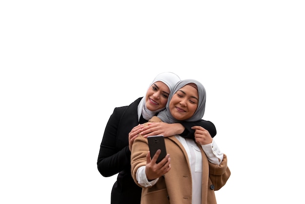 PSD gratuit portrait de femmes portant le hijab islamique