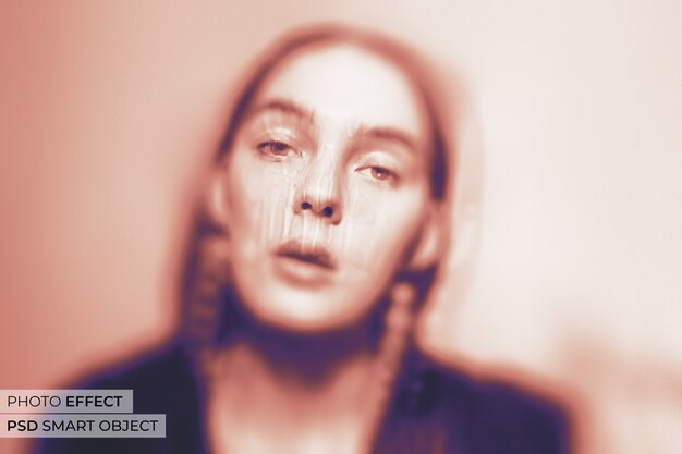 Portrait de personne avec effet mystère