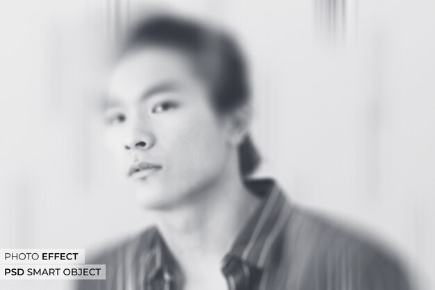 Portrait de personne avec effet mystère