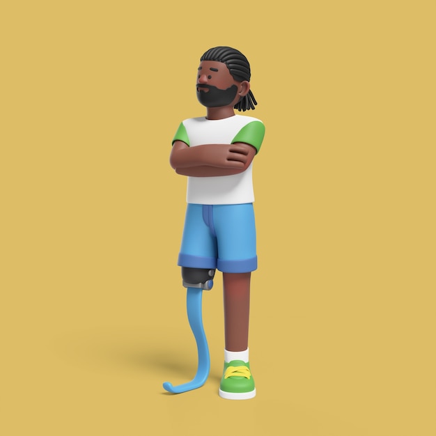 Pose 3D d'un homme à mobilité réduite