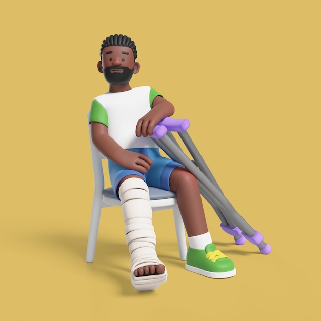Pose 3D d'un homme à mobilité réduite