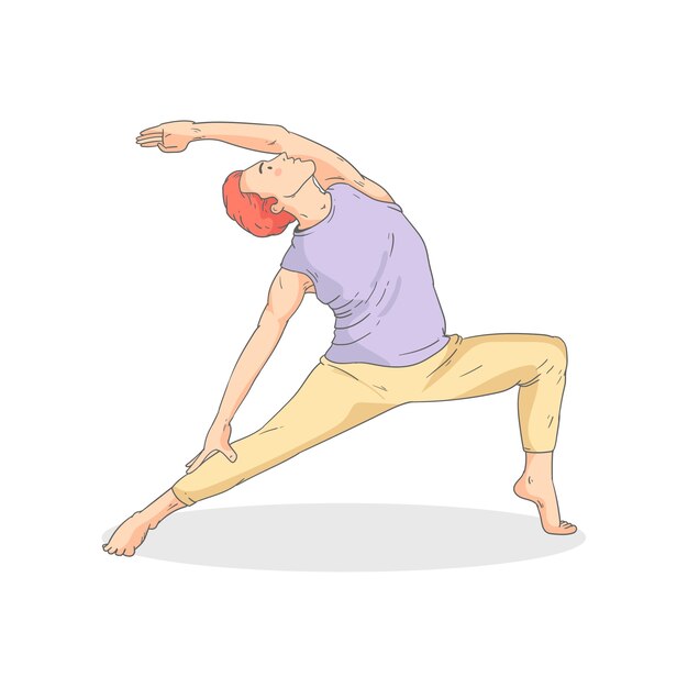 La pose de yoga et la méditation isolées