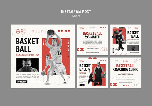 PSD gratuit posts d'entraînement sportif sur instagram