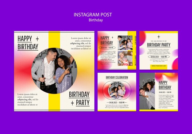 Des posts sur Instagram pour célébrer l'anniversaire de Gradient