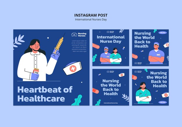 Posts sur Instagram pour la journée internationale des infirmières