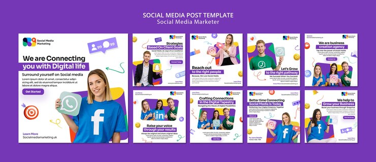 PSD gratuit des posts sur les réseaux sociaux instagram