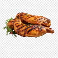 PSD gratuit poulet grillé isolé sur fond transparent