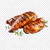 PSD gratuit poulet grillé isolé sur fond transparent