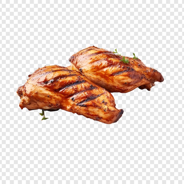 PSD gratuit poulet grillé isolé sur un fond transparent