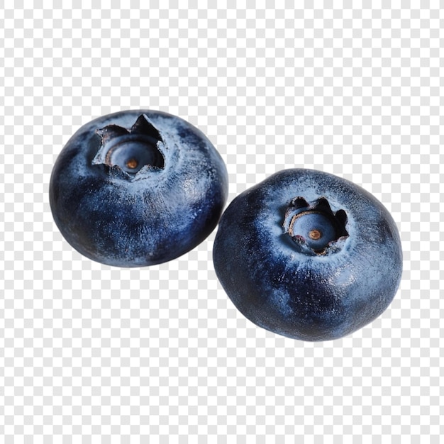 Une prise de vue rapprochée de deux bleuets mûrs mettant en valeur leur teinte bleue vibrante et leur texture délicate Une image parfaite pour les blogs alimentaires, les sites de recettes ou tout projet axé sur une alimentation saine ou des produits naturels