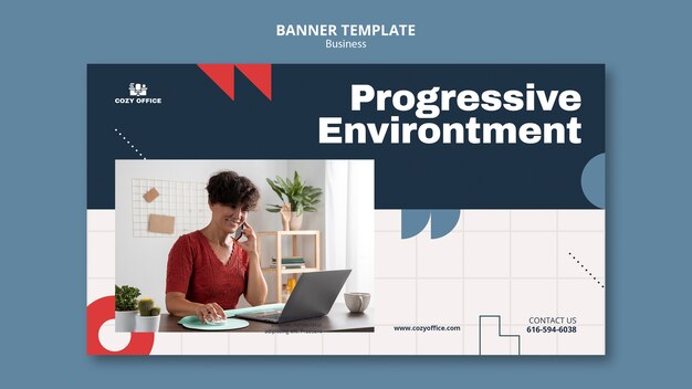 Projet de modèle de bannière d'entreprise