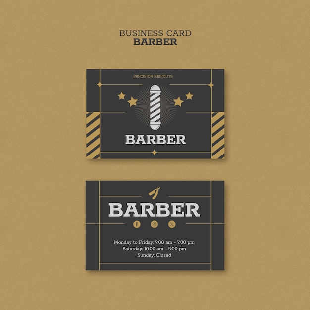 Projet de modèle de barbier