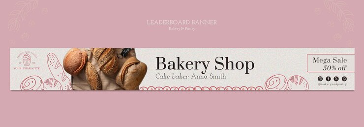 PSD gratuit projet de modèle de boulangerie