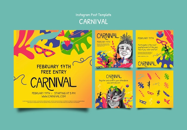 Projet De Modèle De Carnaval