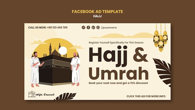 PSD gratuit projet de modèle de hajj