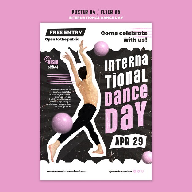 Projet de modèle de la journée internationale de la danse