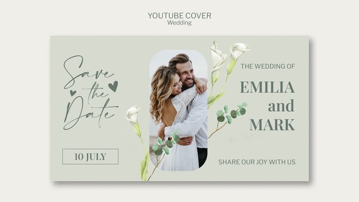 PSD gratuit projet de modèle de mariage