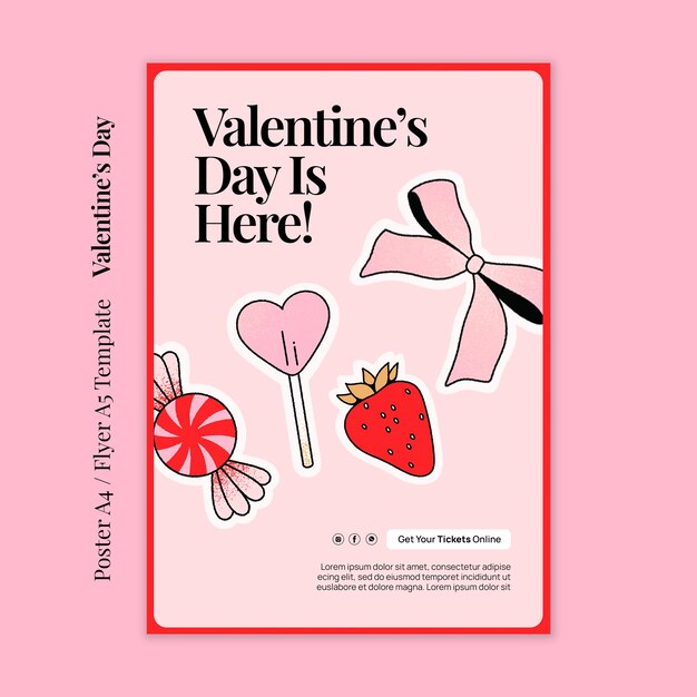 Projet de modèle pour la fête de la Saint-Valentin