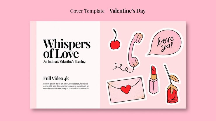 PSD gratuit projet de modèle pour la fête de la saint-valentin