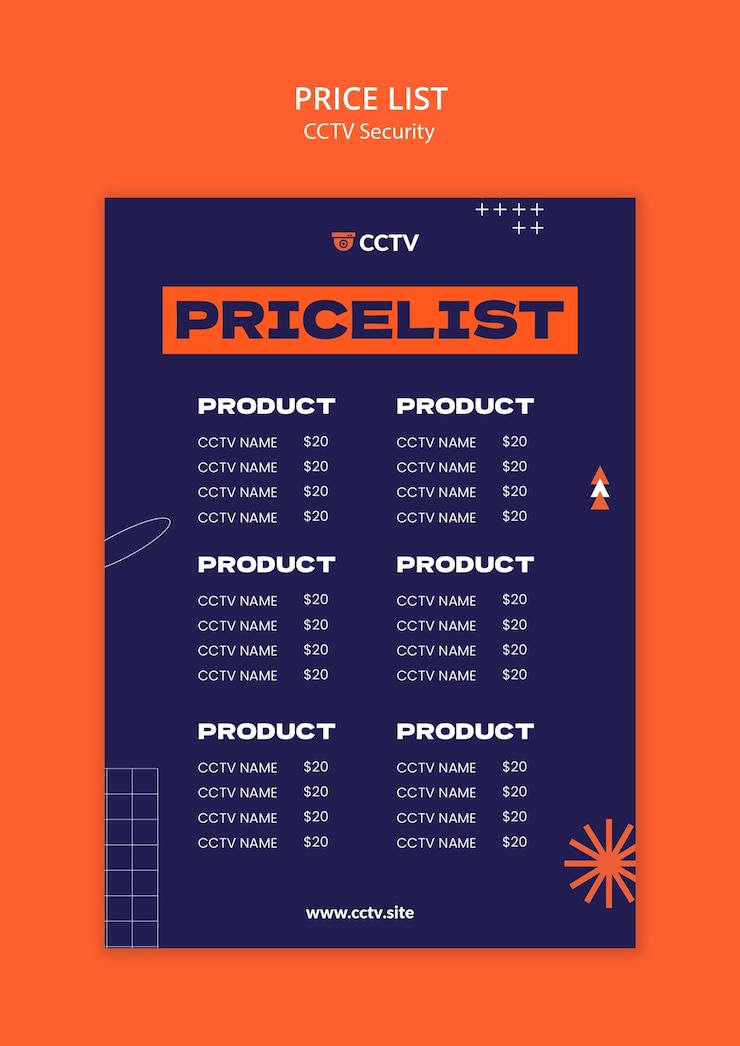 PSD gratuit projet de modèle de sécurité cctv