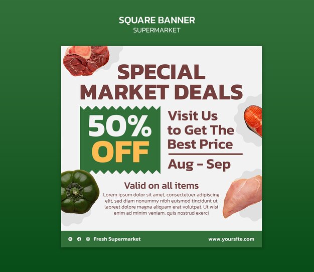 Projet de modèle de supermarché