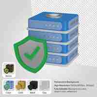 PSD gratuit protection du serveur 3d