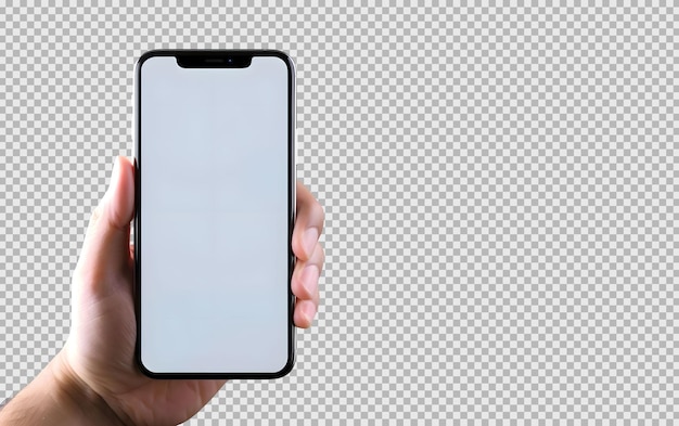 PSD gratuit psd isolé main gauche tenant un smartphone