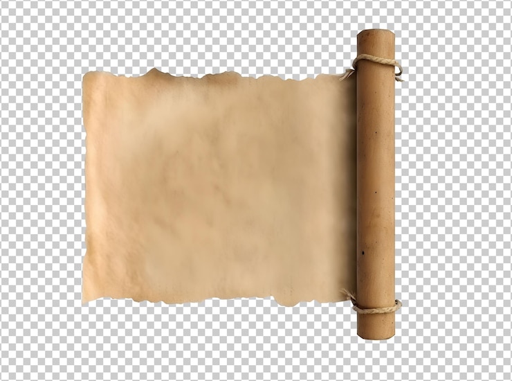 PSD gratuit psd isolé vieux papier parchemin ancien papyrus
