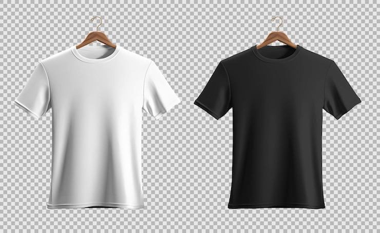 PSD gratuit psd pack isolé de tshirts noirs vue de face
