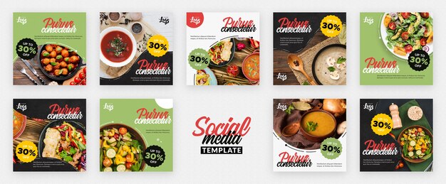 Publication sur les réseaux sociaux sains et bio