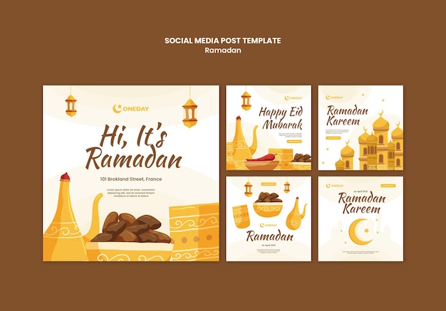 Publications Illustrées Sur Les Réseaux Sociaux Du Ramadan